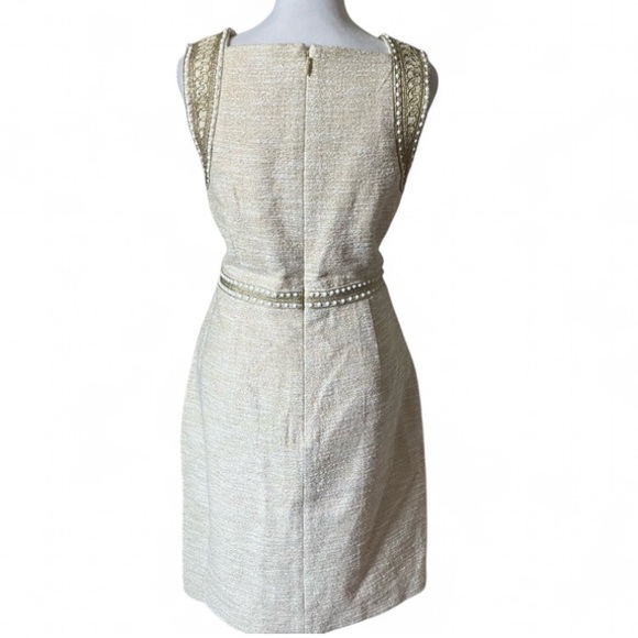 Lilly Pulitzer Dana Shift Gold Metallic Resort Boucle Dress size 8 - Picture 5 of 12